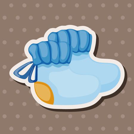 Baby clothes theme elementsのイラスト素材