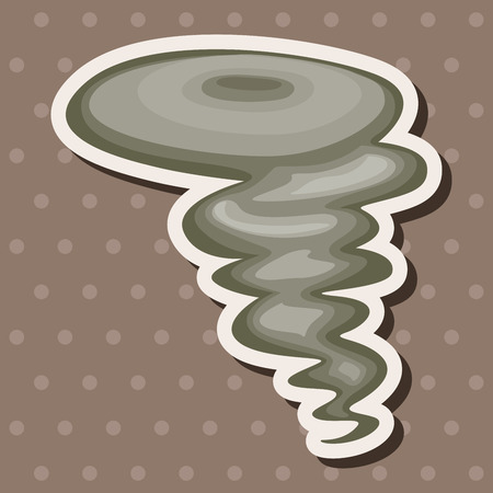 weather tornado theme elementsのイラスト素材