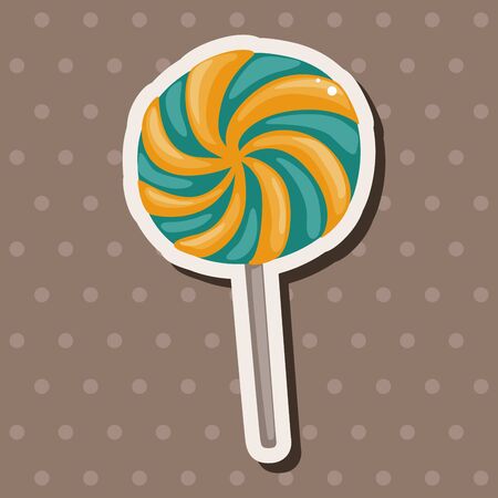 candy theme elementsのイラスト素材