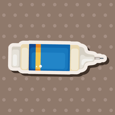 Correction Fluid theme elementsのイラスト素材