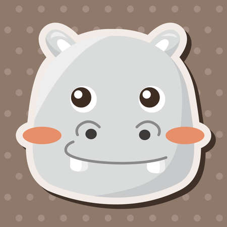 animal cartoon theme elementsのイラスト素材