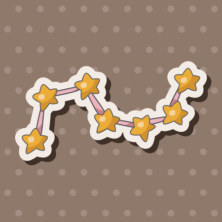 Space star theme elementsのイラスト素材