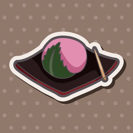Japanese food theme elementsのイラスト素材