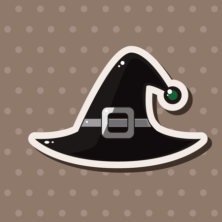 witch hat theme elementsのイラスト素材