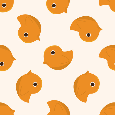 baby toy duck , cartoon seamless pattern backgroundのイラスト素材