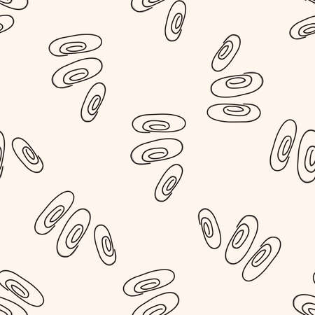 Clip , cartoon seamless pattern backgroundのイラスト素材