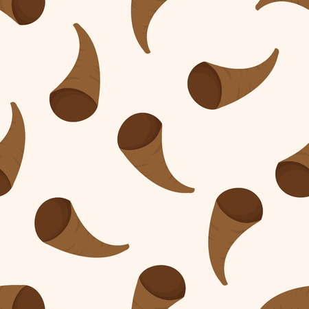 music horn , cartoon seamless pattern backgroundのイラスト素材