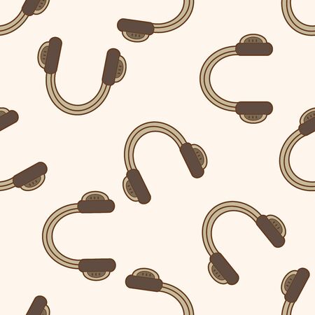 Computer-related desktop icon , cartoon seamless pattern backgroundのイラスト素材