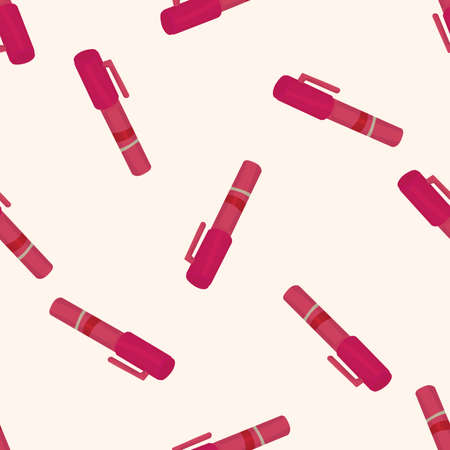 stationery pen , cartoon seamless pattern backgroundのイラスト素材