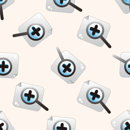 Computer-related desktop icon , cartoon seamless pattern backgroundのイラスト素材