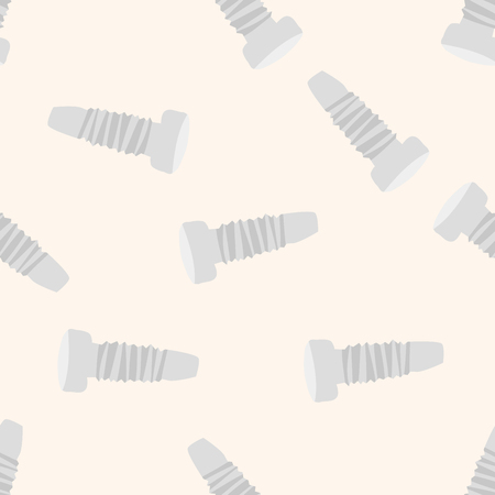 work tool screw , cartoon seamless pattern backgroundのイラスト素材