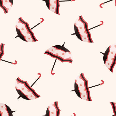 Umbrella , cartoon seamless pattern backgroundのイラスト素材
