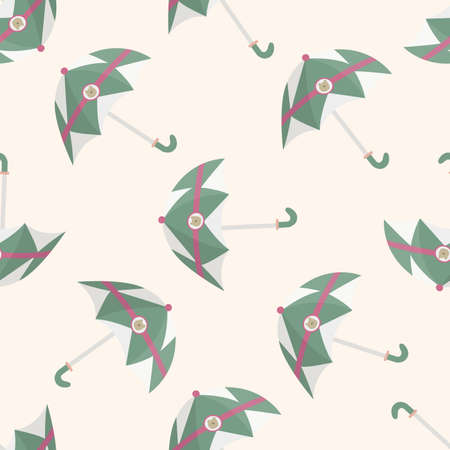 Umbrella , cartoon seamless pattern backgroundのイラスト素材