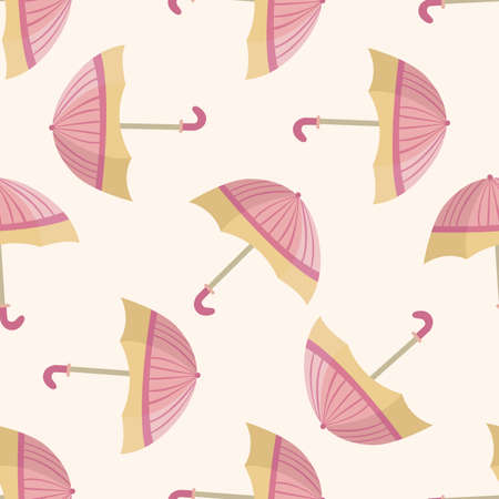 Umbrella , cartoon seamless pattern backgroundのイラスト素材