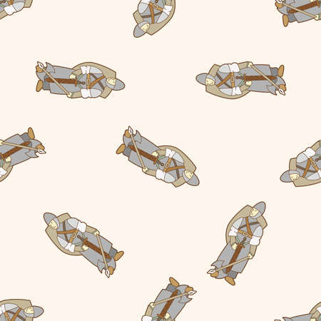 cartoon character person , cartoon seamless pattern backgroundのイラスト素材
