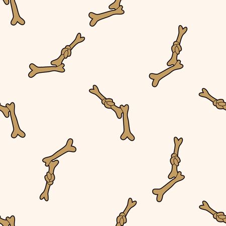 pet bone 10, cartoon seamless pattern backgroundのイラスト素材