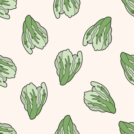 vegetable theme water convolvulus , cartoon seamless pattern backgroundのイラスト素材