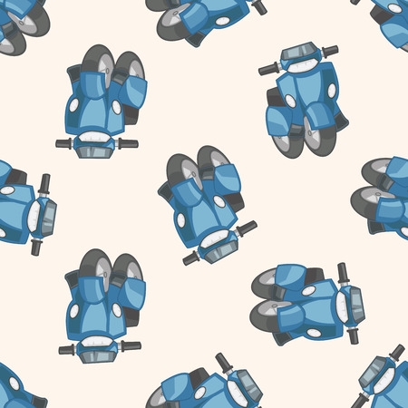 transportation motor, , cartoon seamless pattern backgroundのイラスト素材