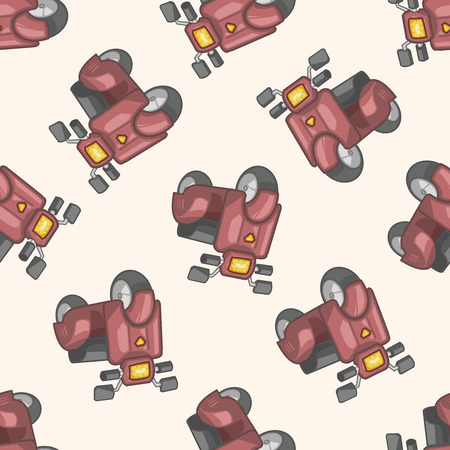 transportation motor, , cartoon seamless pattern backgroundのイラスト素材