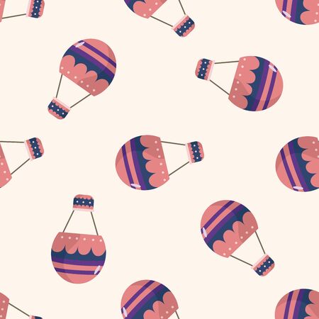 style hot air ballon , cartoon seamless pattern backgroundのイラスト素材