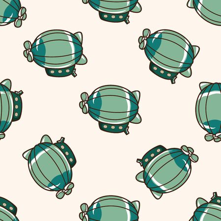 style hot air ballon , cartoon seamless pattern backgroundのイラスト素材