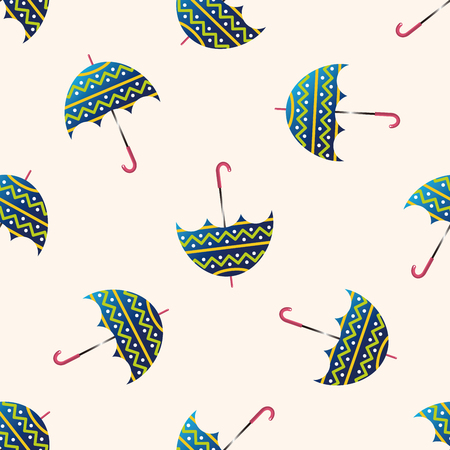 Umbrella , cartoon seamless pattern backgroundのイラスト素材