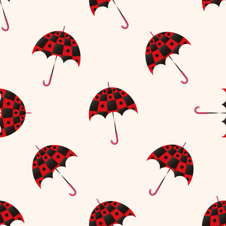 Umbrella , cartoon seamless pattern backgroundのイラスト素材