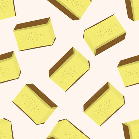 decorating cake , cartoon seamless pattern backgroundのイラスト素材