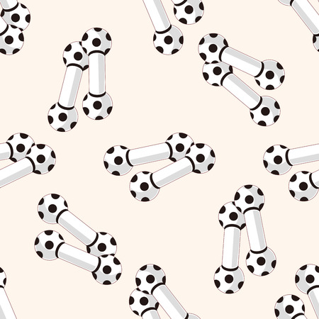 Pet dog toy 10 , cartoon seamless pattern backgroundのイラスト素材