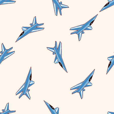 airplane , cartoon seamless pattern backgroundのイラスト素材