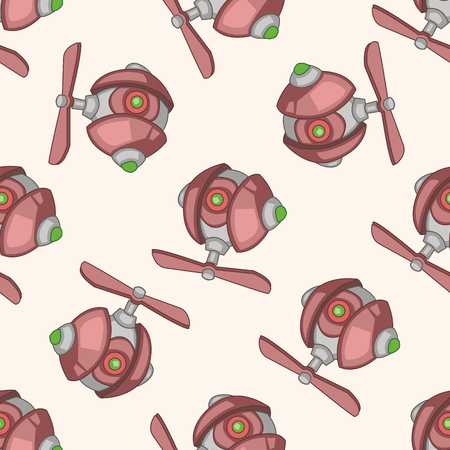 robot , cartoon seamless pattern backgroundのイラスト素材