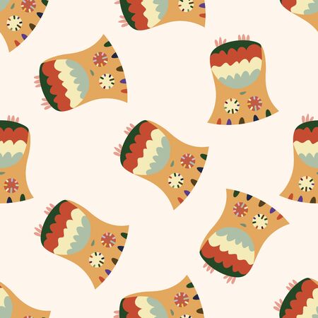 owl cartoon , cartoon seamless pattern backgroundのイラスト素材