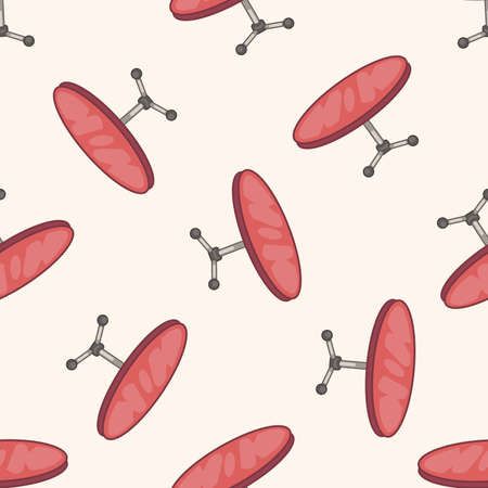 furniture theme table desk , cartoon seamless pattern backgroundのイラスト素材