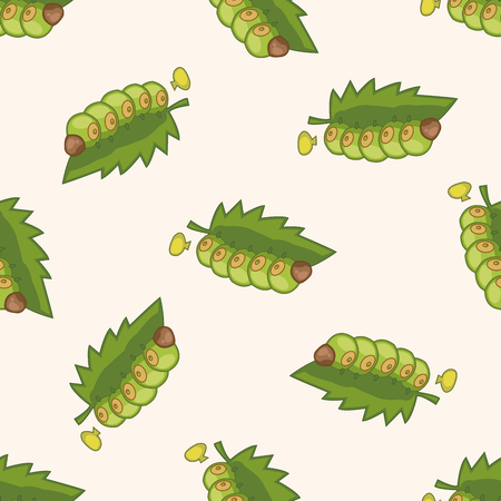 bug cartoon , cartoon seamless pattern backgroundのイラスト素材
