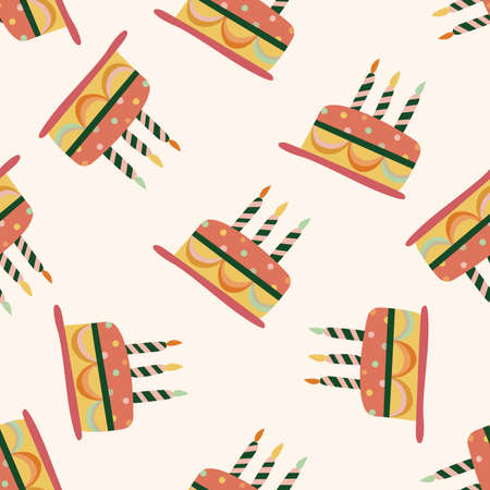 decorating cake 10, cartoon seamless pattern background