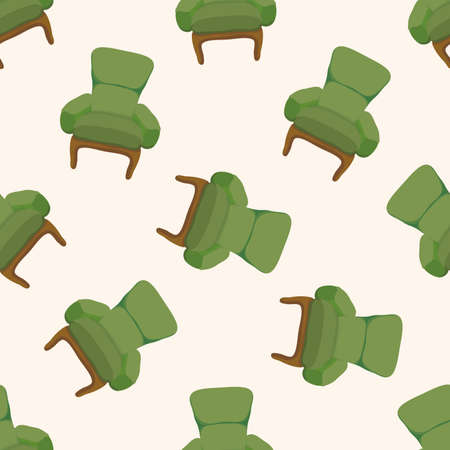 chair , cartoon seamless pattern backgroundの写真素材