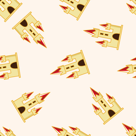 Amusement park facilities , cartoon seamless pattern backgroundの写真素材