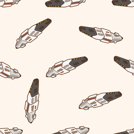 spaceship , cartoon seamless pattern backgroundの写真素材