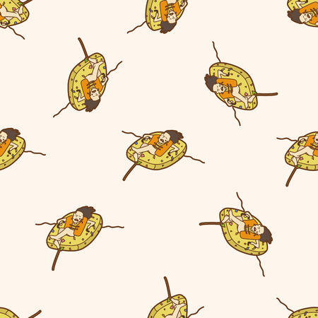 Water Sports , cartoon seamless pattern backgroundの写真素材