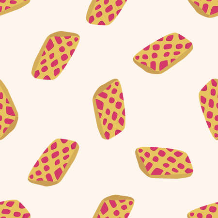 bread , cartoon seamless pattern backgroundの写真素材