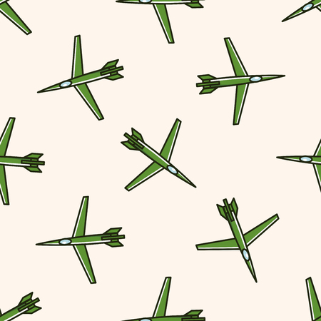 transportation airplane , cartoon seamless pattern backgroundの写真素材