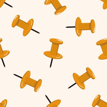push pin , cartoon seamless pattern backgroundの写真素材