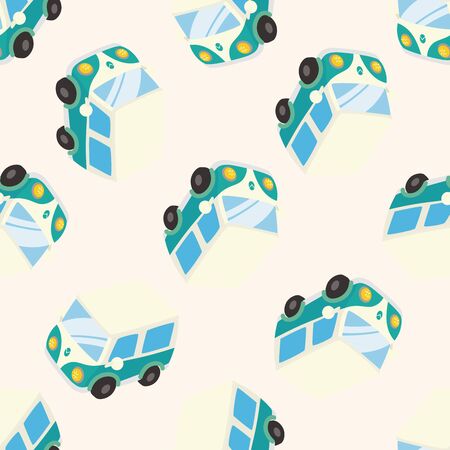 transportation car , cartoon seamless pattern backgroundの写真素材