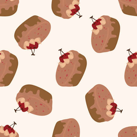 decorating cake 10, cartoon seamless pattern background
