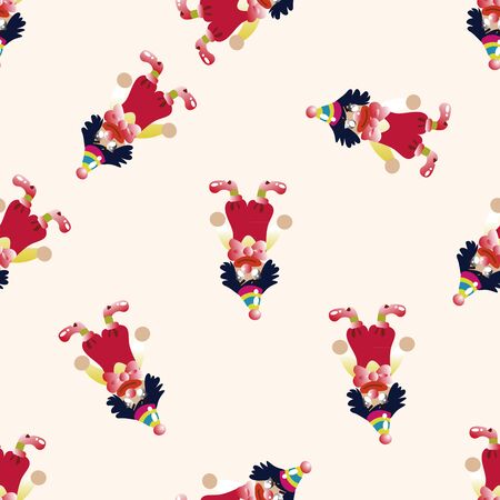 clowns , cartoon seamless pattern backgroundの写真素材