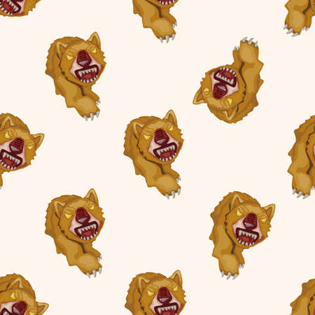 animal cartoon , cartoon seamless pattern backgroundの写真素材