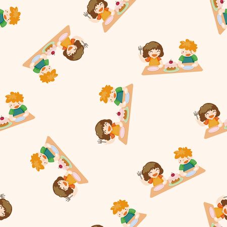 student cartoon , cartoon seamless pattern backgroundの写真素材