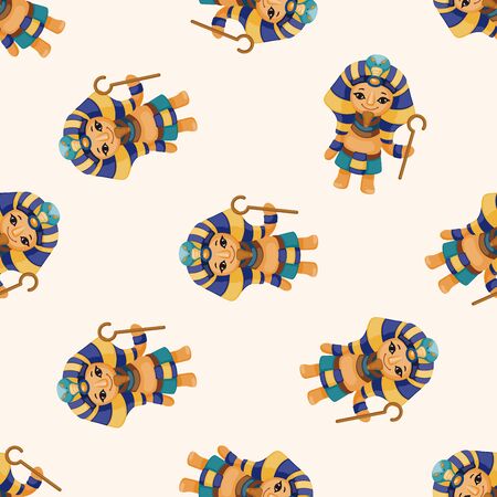 pharaoh , cartoon seamless pattern backgroundの写真素材