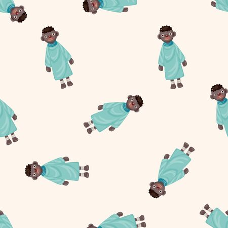 Aborigines , cartoon seamless pattern backgroundの写真素材