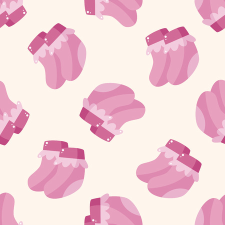 baby socks , cartoon seamless pattern backgroundの写真素材